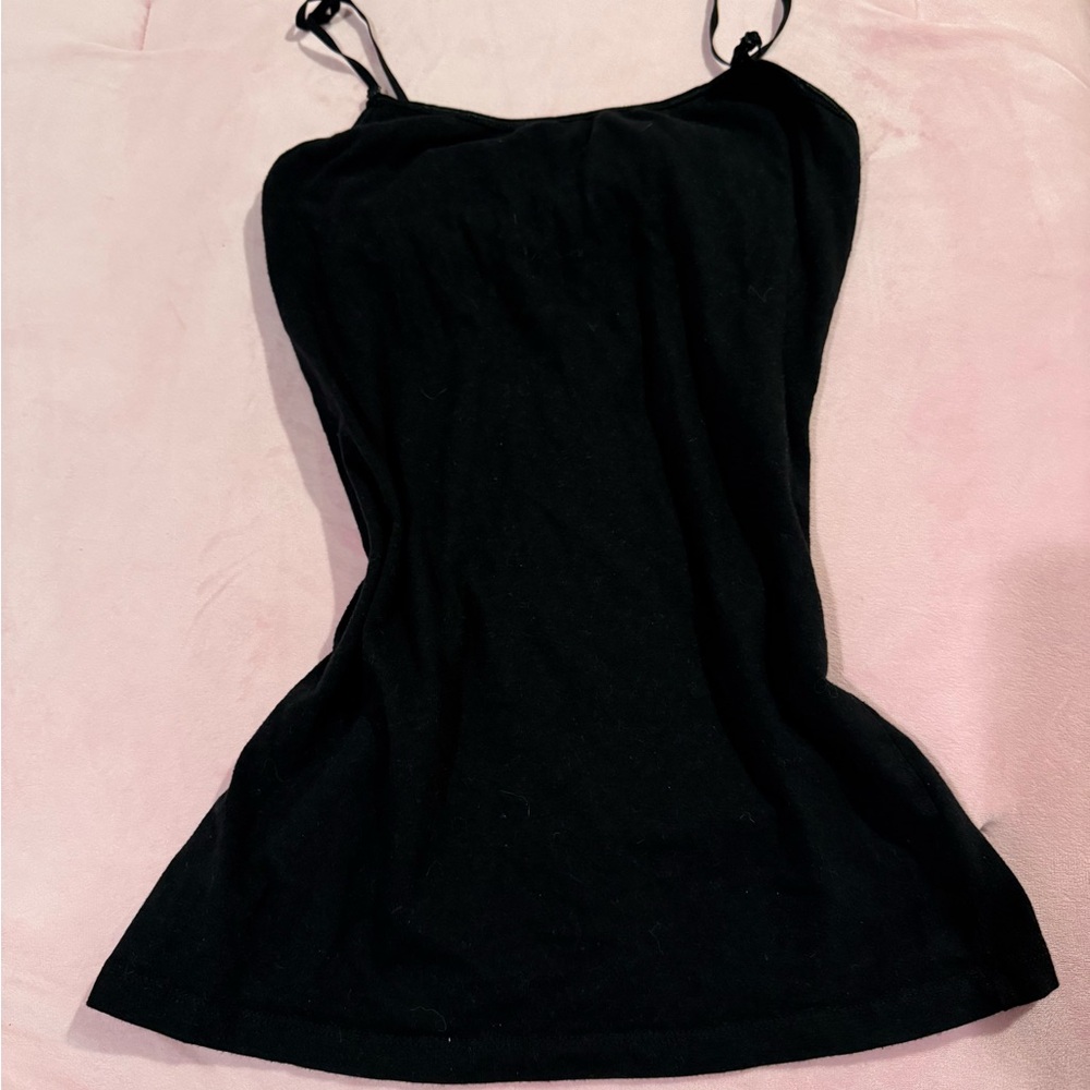 Black tank top